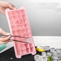 SSFF 실리콘 얼음틀 뚜껑이 있는 얼음틀 자체제작 얼음케이스, 그린