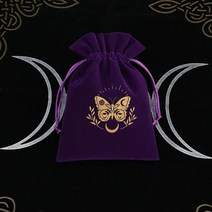 나비 타로 식탁보 보드 게임 카드 놀이 가방 룬 별자리 마녀 점술 졸라 매는 끈 벨벳 보관 126444, 13x18cm, 스타일 5