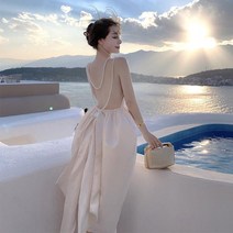 해변 휴가 해변 드레스 진주 스커트 신행 여친선물 바다