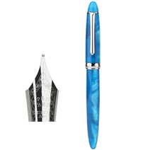 만년필 럭셔리 사무 용품 문구 잉크penbbs 308 아크릴 이리듐 파인 펜촉 0.5mm 실버 클립 선물 상자 아름다운 쓰기 펜 실 비즈니스, 63-프로스트 파이어