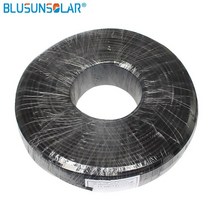 usb전원케이블 LEADER SOLAR 태양광 케이블 XLPE PV 와이어 1000V 6.0mm Sq 10AWG TUV 승인 50 미터/로트, Black, 02 6MM2 50M Black