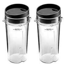 필립스 블렌더 부품 AD Ninja 16 Oz 컵 싱글 서브 뉴트리 닌자 BL770 BL780 BL660 (2팩) 용
