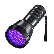 MIU COLOR Black Light UV Flashlight 21 LEDs 395nm UV Blacklight Dog Cat Urine Detector Handheld U, 1