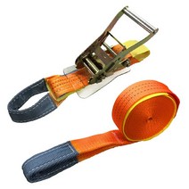 베스트 앤서 하체 고정 고정 벨트 러싱 벨트 타이 다운 와카 파단 하중 2000kg 벨트 폭 50mm 고정측 1m 권측 5m 래칫 벨트 I후크 로프 훅 대응 와카 아이 타입