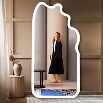 옷가게 매장 피팅룸 전신 거울 셀카 셀피 인증샷 사진, 아니요, 조정 슬리밍   90 x 190cm 흰색