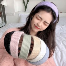 겨울 파스텔톤 울 예쁜 여성 헤어밴드 머리띠 니트 8컬러 여자