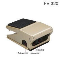 발판 스위치 페달 풋 밸브 FV320 4F210-08L/4F210-08G 실린더 제어 역전 밸브 공압, FV320_with-10mm-Fitting