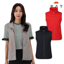 PAT PAT 여성 여름 넥 셔링 솔리드 베스트 조끼 1H41431-500