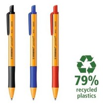 [3개묶음] 스타빌로 포인트볼 친환경 볼펜 0.5mm*996hs, 레드, 본상품선택