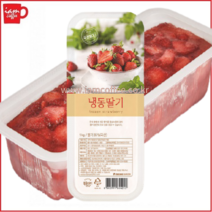 대상 복음자리 가당딸기 1kg /딸기주스/대상 가당딸기/대상 냉동딸기/복음자리 냉동딸기/냉동딸기/딸기