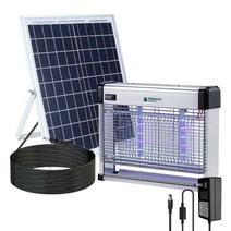 업소용 파리 모기 퇴치기 전기 해충 캠핑, TMS-801-LED 태양열 충전판(실외방수)
