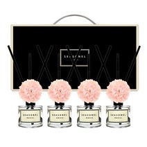 시즈넬 사계절 선물세트 디퓨저 50ml x 4p 메리골드 핑크꽃, 오아시스향