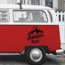 캠핑카 카라반 트레일러 어드벤쳐가 시작하자 캐러밴 스티커 및 방수 자동 튜닝 비닐 레이싱 용품, 4.WHITE - 35X33CM