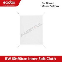 스튜디오 포토박스 셀프촬영 Godox bowens 마운트 팔각형 직사각형 softbox 예비 디퓨저 천 80cm 95cm 120cm 140cm 50x70cm 소품 소프트박스, bw60x90 외부, BW60x90 Inner, BW60x90 Inner