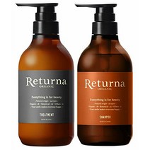 리타나 유기농 샴푸 트리트먼트 세트 500ml&500ml 비실리콘 아미노산계 천연 향료 사용