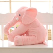 어린이 아이 코끼리 대형인형 애착 인형 선물, 60cm, 분홍색