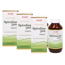 하이웰 스피루리나 프리미엄 500정 Hi Well Premium Spirulina 500 500Tablets, 3팩