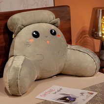 귀여운 삼각형 독서 베개 침대 옆 쿠션 가방 등 학생 허리 방바닥베개 소파 장식, 02 70x43cm, 01 A_02 70x43cm