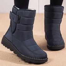 여성용 Mid-Calf 겨울 신발 스노우 부츠 캐주얼 방수 힐 Botas Mujer Winter