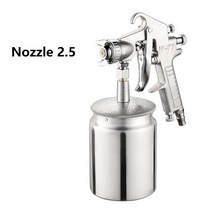 페인트 스프레이건 후끼 랩토라이너 1000ml 공압 스프레이 건 2.02.53.0mm 구경 노즐 자동차가구 도구 자동차 diy 공예 프로젝트 분무기, 다운-1000ml-2.5, 1개