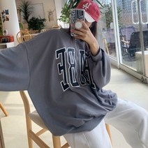 애플망고옷장 빅사이즈 빠뻬 오버핏 여성 롱박스티셔츠 맨투맨 긴팔 간절기