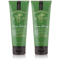 배쓰앤바디웍스 Bath & Body Works 아로마테라피 유칼립투스 스피어민트 보디 크림 8.0 온스 2 팩, Rose Vanilla