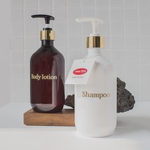 홈스토킹 베르겐 욕실 디스펜서 샴푸통 골드/실버, 브라운 골드 500ml, Shampoo