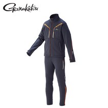 가마가츠 GM-3528 소프트 쉘 슈트 차콜 낚시복 츄리닝, 의류