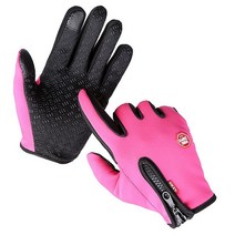 견고한 1Pair Men Women Winter Warm Windproof finger gloves jardin potager Thermal Touch Screen Mitte, 02 빨간_02 L