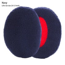 귀도리 귀덮개 털 귀마개 추운 날씨 방풍 남녀 공용 플리스 워머 2 개/1 쌍 야외 겨울, 09 Navy L