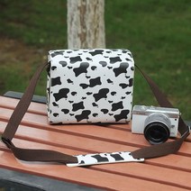 라이카 Q2 카메라 파우치 적용하다FujiXS10/XT4/XT30II 포토팩 A7m4/A7C/A7R4/m3/s3 적용, 큰 암소 패턴 308 #