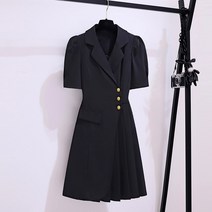 정장 드레스 여름 여성 의류 2023 새로운 작은 검은 드레스 전문 고급 연예인 기질 슬림 블랙 스커트 제시뉴욕원피스 드레스렌탈 퀸잇 봄원피스 상견례옷차림