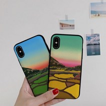 [바보사랑] [호환용]아이폰11 노구 제주오름 카드케이스, 기종선택:갤럭시와이드3 / 디자인선택:올리브, 상세 설명 참조