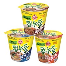 오뚜기 컵누들 매콤한맛 6개 + 매콤찜닭 6개 + 우동맛 6개, 없음