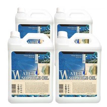 에스테소피 워터솔루블 수용성 마사지 오일 화이트 무향 5L, 5000ml, 4병
