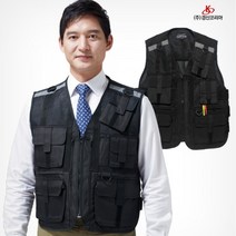 라온핏 KSK 777 사계절 특수조끼 경호 경비 안전 단체 퀵서비스