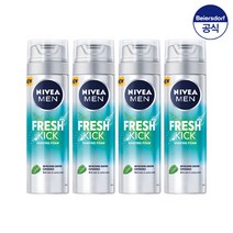 니베아 맨 프레시 킥 쉐이빙 폼 200ml X 4개, 1세트