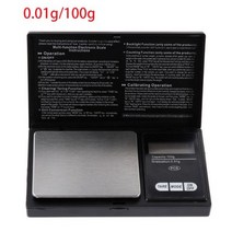 전자 저울 그람 바리스타 커피 미세 업소용 요리용 핸드드립 Towayer 보석 골드 균형 무게 그램 LCD 포켓 가중치 디지털 주방 고정밀 0.01g, [04] 100g 0.01g