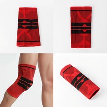 마트498 실리콘 무릎보호대(M) 레드 무릎밴드 슬개골밴드 자전거 테니스 등산 스쿼트 무릎아대 트레킹 배드민턴