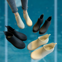 안불편한 여성 방수 숏 레인부츠 장화