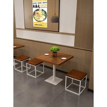 원목 식탁 고기집 포장마차 사각테이블 빈티지 업소용, 70x70x75 두께 5cm