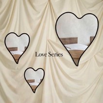 하트 아크릴거울 자체제작, 1.[300 x 235mm] 미듐 하트거울