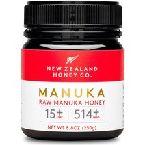 뉴질랜드 마누카 꿀 UMF 15+ MGO 514+, 1통, 250g