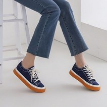 청바지에 어울리는 발 편한 여성 청지 네이비 스니커즈 신발 슈즈