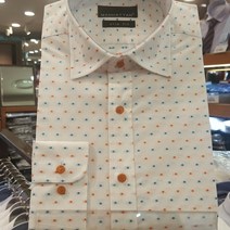 동아강북 맨하탄 도트무늬 슬림핏 셔츠