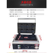붕어빵 틀 간식 메이커 그릴 키트 기계 팬 업소용 전기식 다용도 장사 제조기, 밝은 회색
