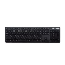 ELECOM 키보드 무선 (수신기 포함) 멤브레인 얇은 풀 키보드 블랙 TK-FDM110TXBK