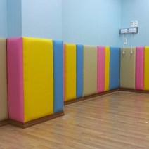 (방염)벽쿠션매트 스펙트럼형 400x1000mmx35mm 벽매트 안전매트, 아이보리
