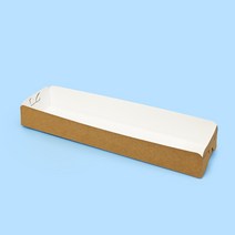 피자바게트 피자트레이 긴빵 소세지빵 종이트레이 크라프트 대 장원패키지 [100ea], 100개
