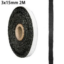 2m x 15/10mm 유리 섬유 로프 우드 스토브 히터 도어 씰 방지 온도 상업 오븐 부품, 02 15mm